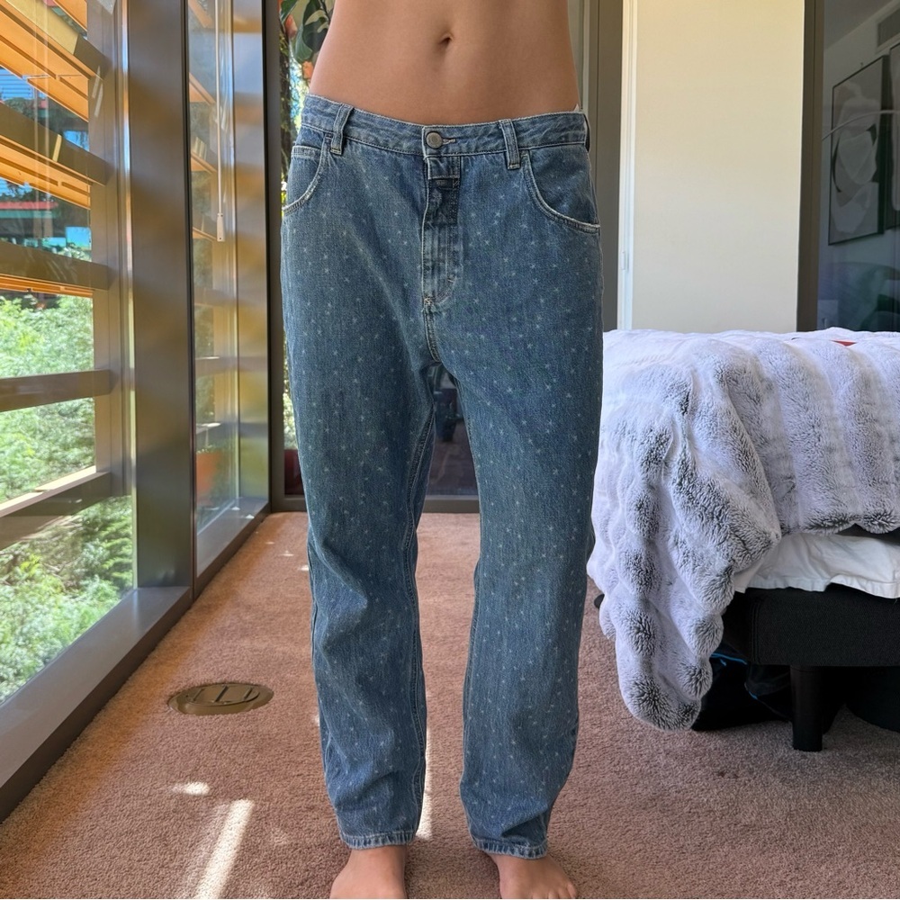 Closed Blue Speckled Denim Jeans
